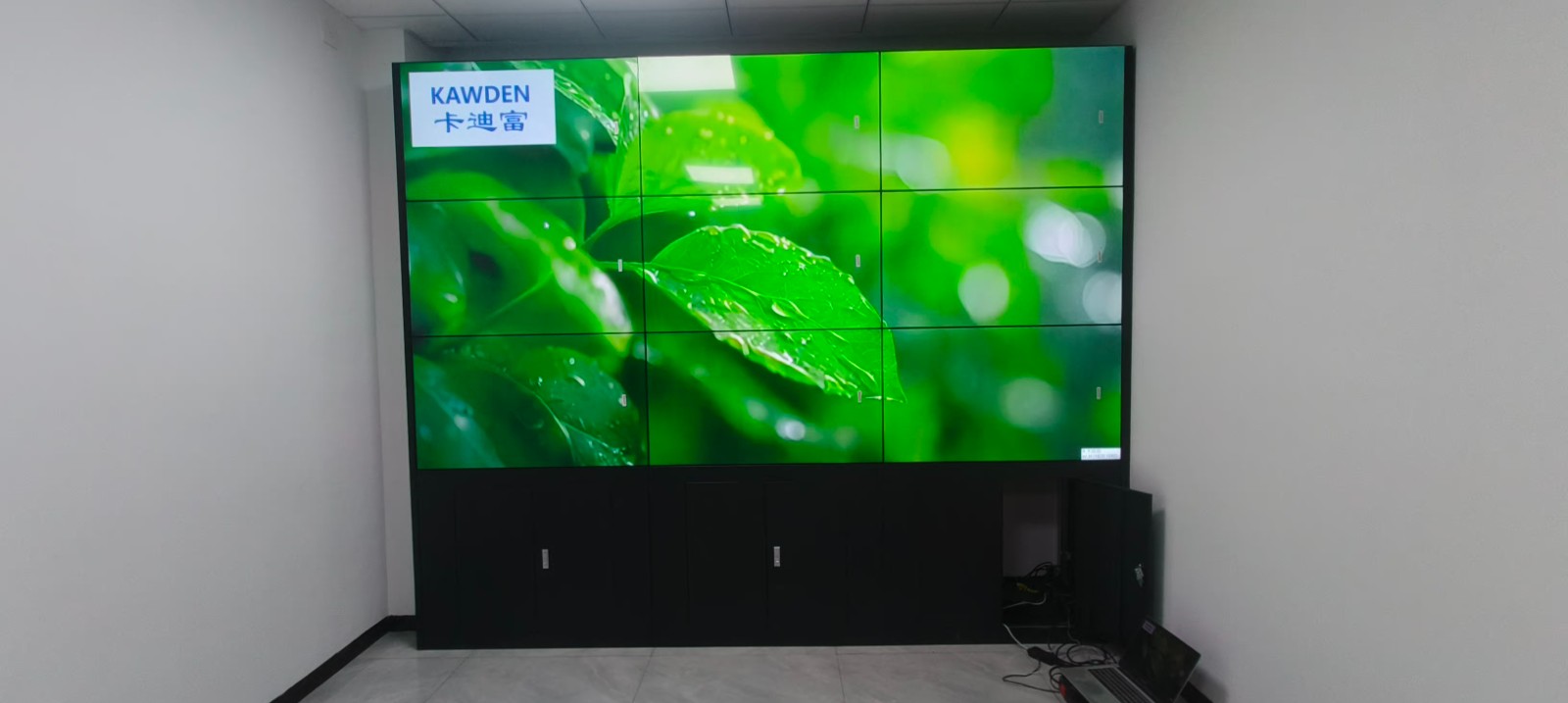 物流园46寸3.5mm3X3拼接屏图片