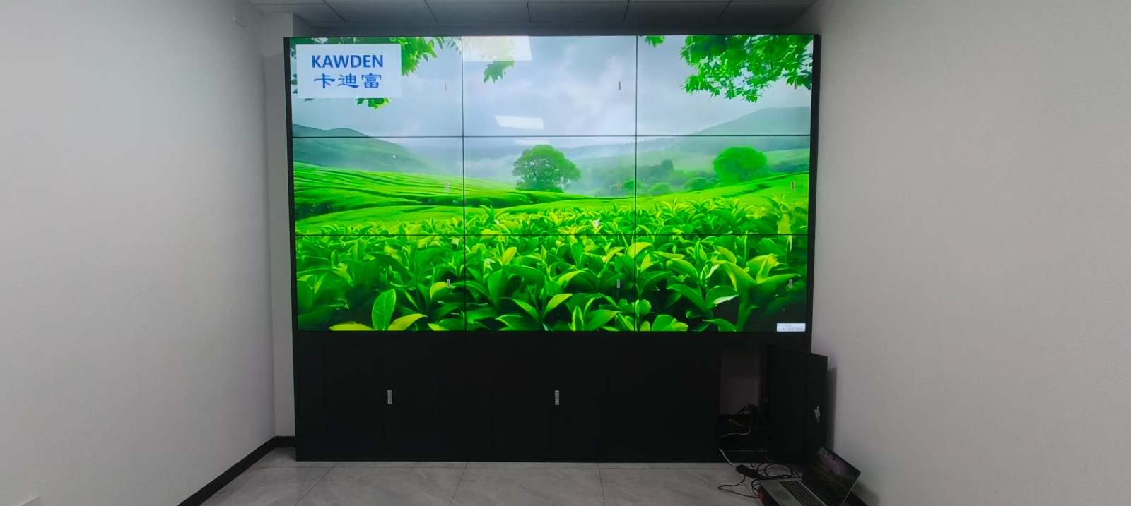 物流园46寸3.5mm3X3拼接屏安防监控大屏