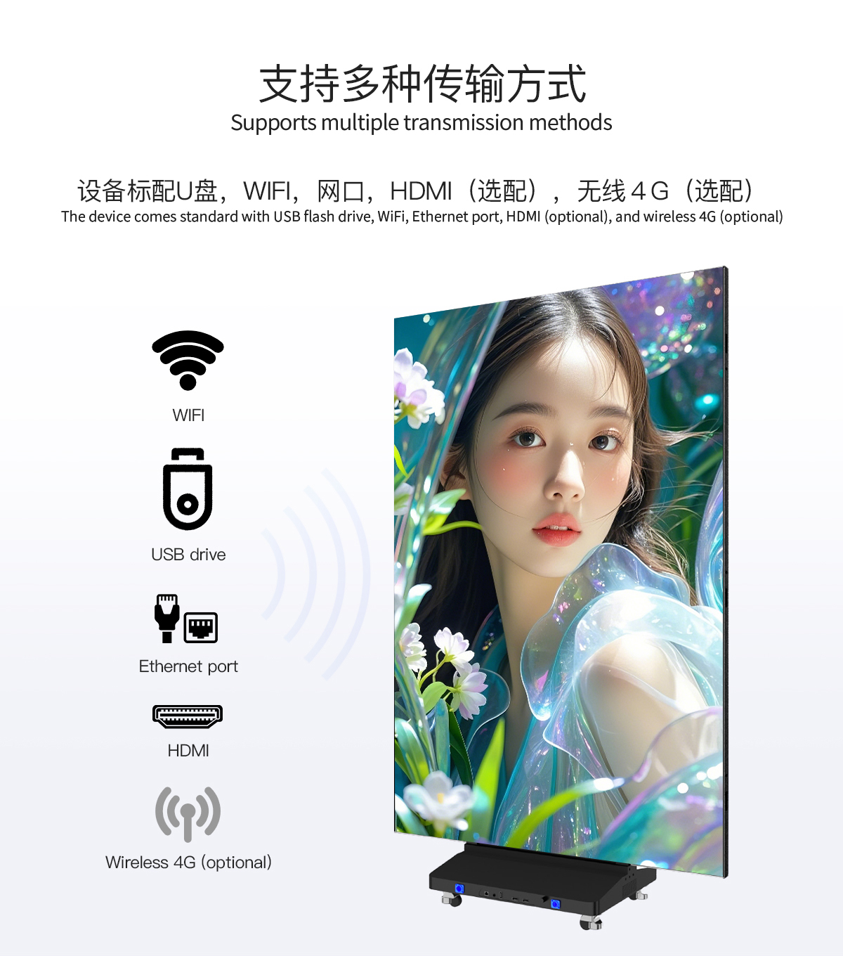 支持多种传输方式